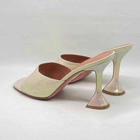 Amina Muaddi Lupita Holographic Leather Mule size 39 - Picture 11 of 14